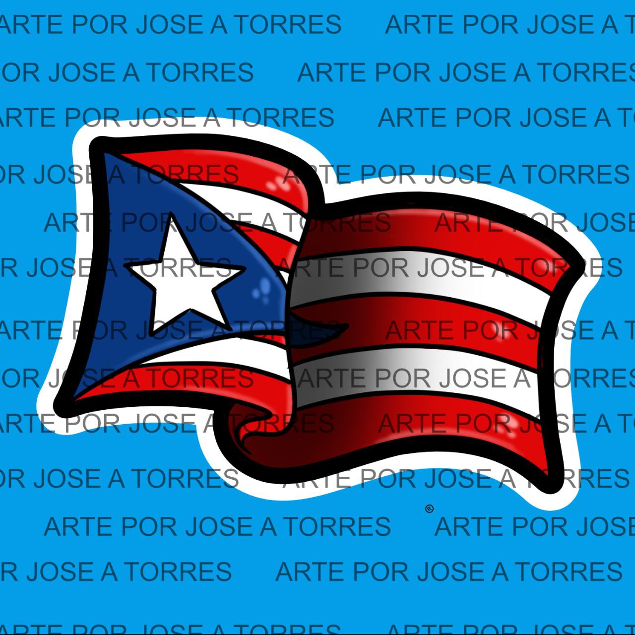 Pegatina De Puerto Rico