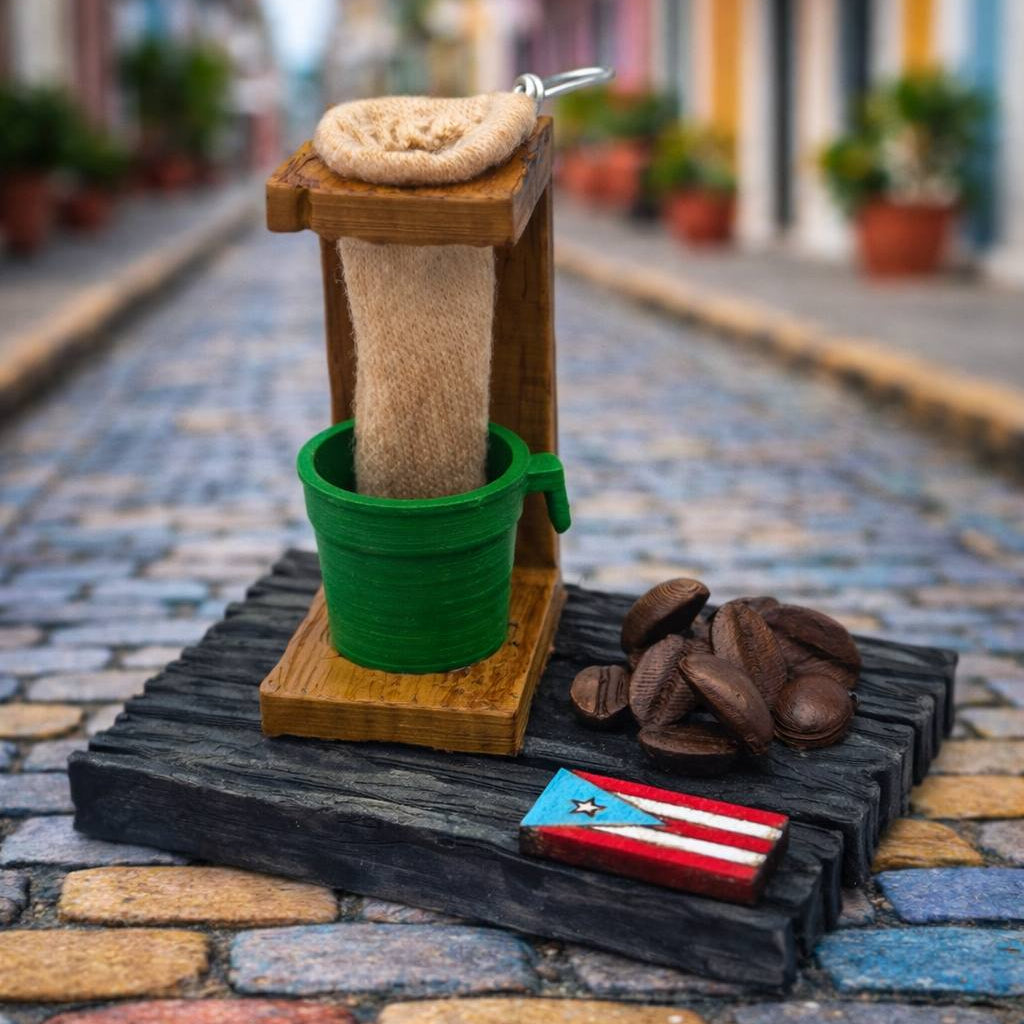 Cafetera antigua puertorriqueña