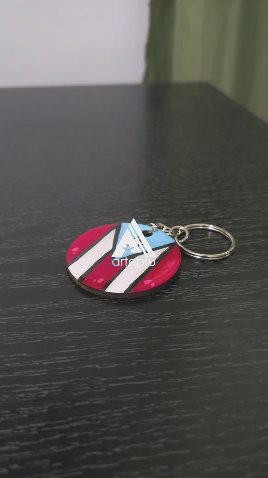 Llavero De Bandera de Puerto Rico