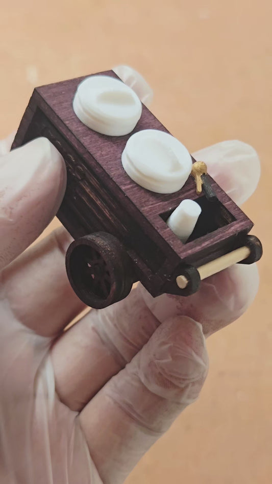 Carrito de mantecado Version Madera