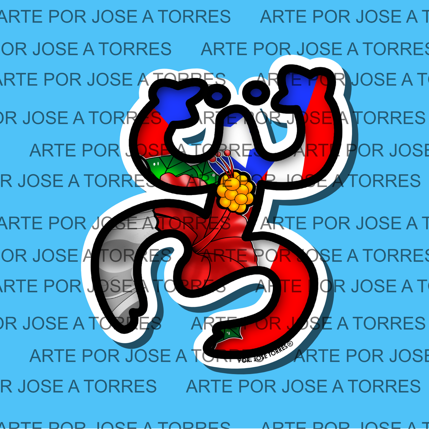 Pegatina De Puerto Rico